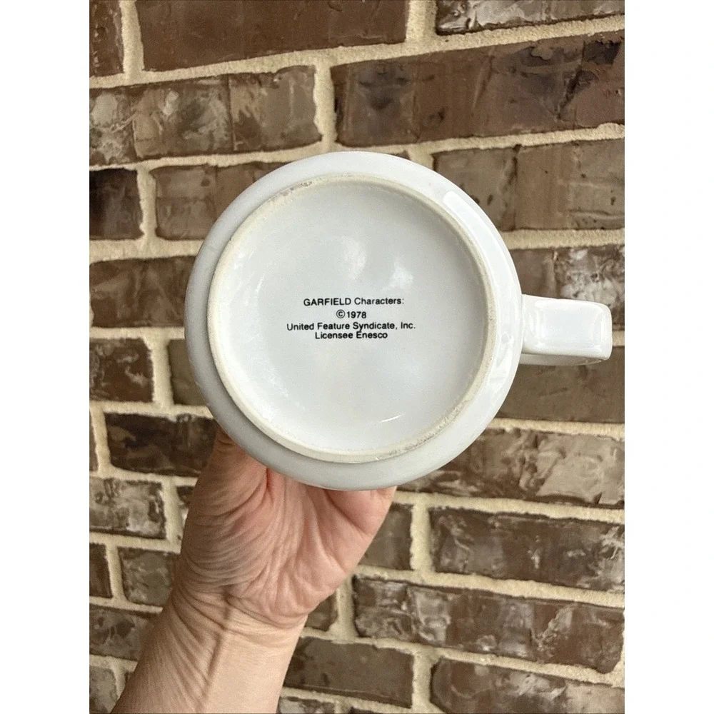 VTG Enesco Garfield Cat Coffee Cup Greatest Doctor 1976 Cartoon Ceramic Mug